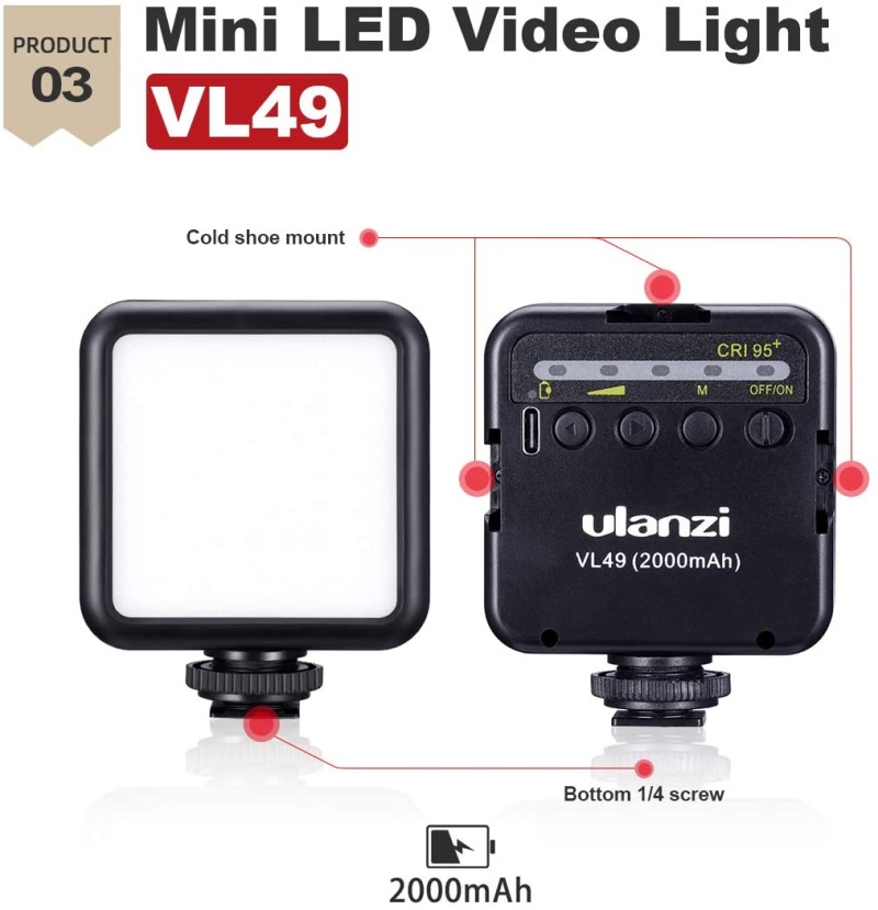 Ulanzi Smartphone Video Kit With Dual Led Video Lights & Microphone