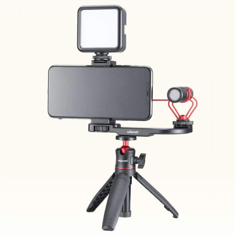 Ulanzi Pt-9 Vlog Microphone Cold Shoe Extension Bracket With Tripod Mount