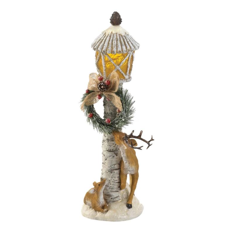 Light Post Reindeer Figurine