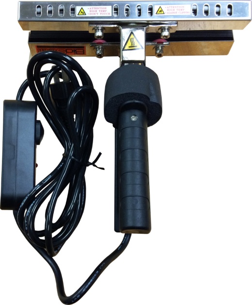 8-Inch Heavy Duty Handheld Crimp Sealer 110V - Dial Located On Cord