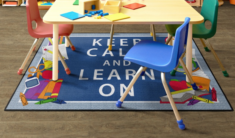 Keep Calm & Learn On 4'X6' Rug