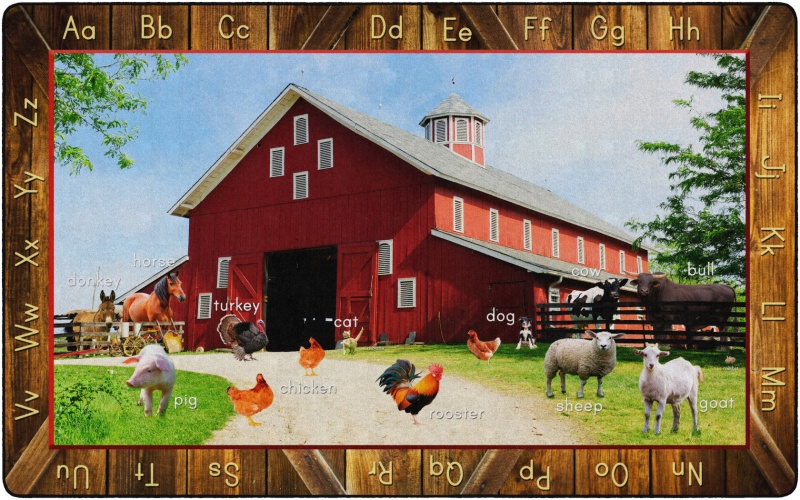 See My Barn Animals 7'6X12