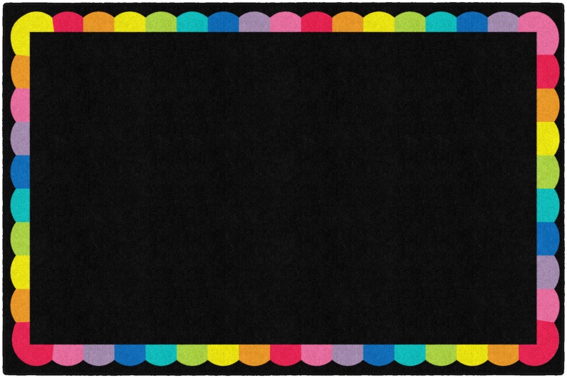 Rainbow Scallop Border 5' X 7'6"