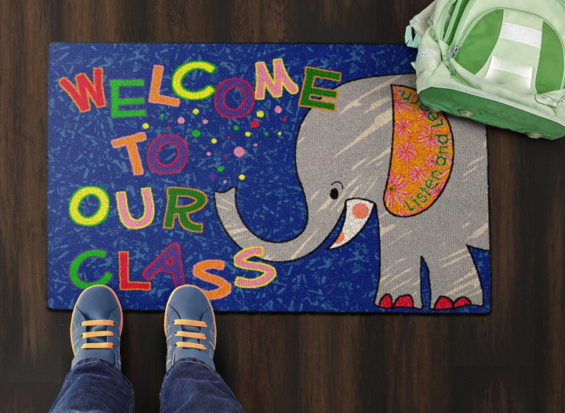 Welcome Mat - Class Elephant 2' X 3'
