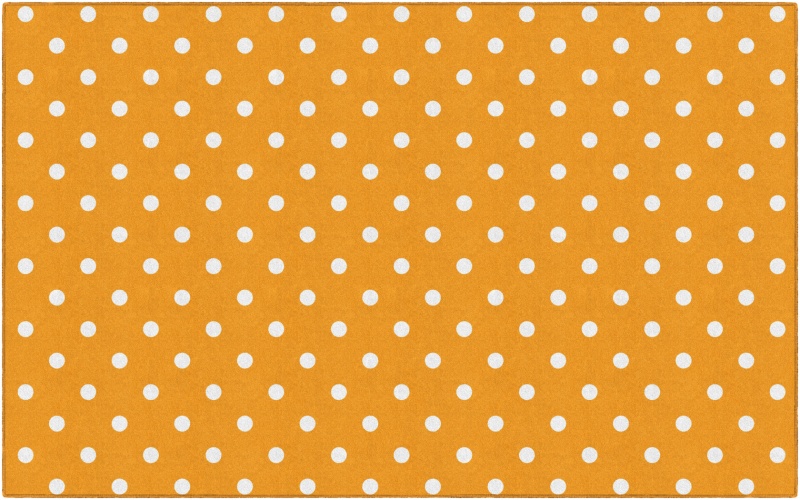 Small Polka Dots Orange 7'6" X 12'