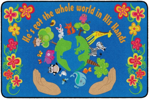 He's Got The Whole World In His Hands 4' X 6'