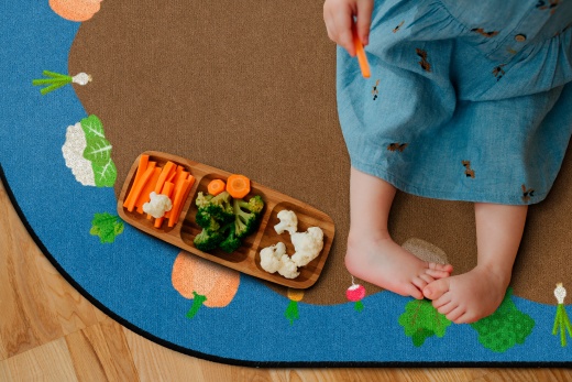 My Vegetable Garden 4X6 - Educational Kids Rug