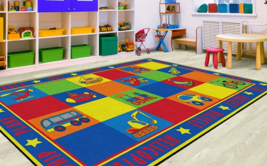 Vehicle Seating 7'6 X 12' - Colorful and Comfortable Seating for Kids