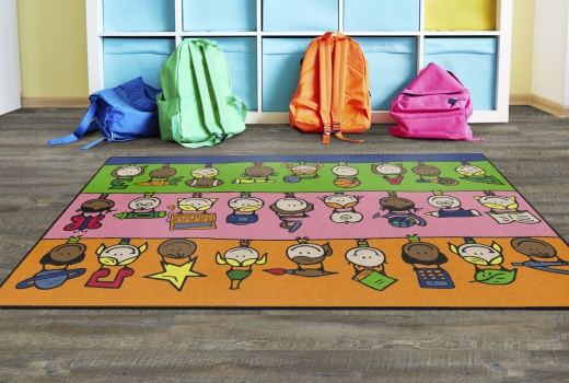 Fun at School 5' x 8' Nursery Carpet