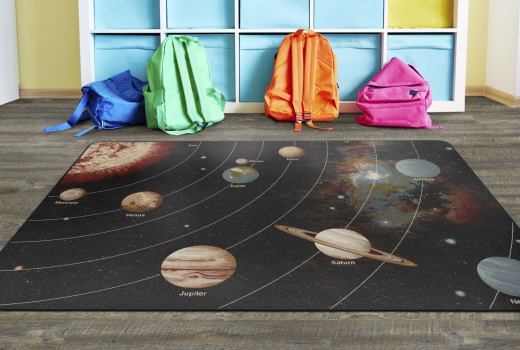 Solar System Orbit Rug - 5'10" x 8'4"