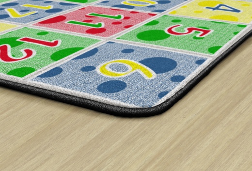 Number Spots Soft 6X8'4 School Learning Rug