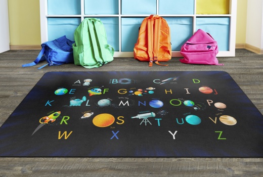 Space Abc's 6X8'4 Classroom Rug