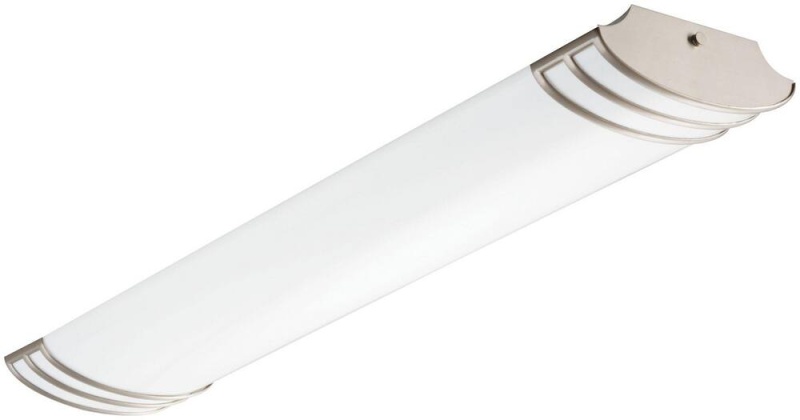 Futra 46 In. 36W 1-Light Flush Mount Ceiling Fixture in Brushed Nickel