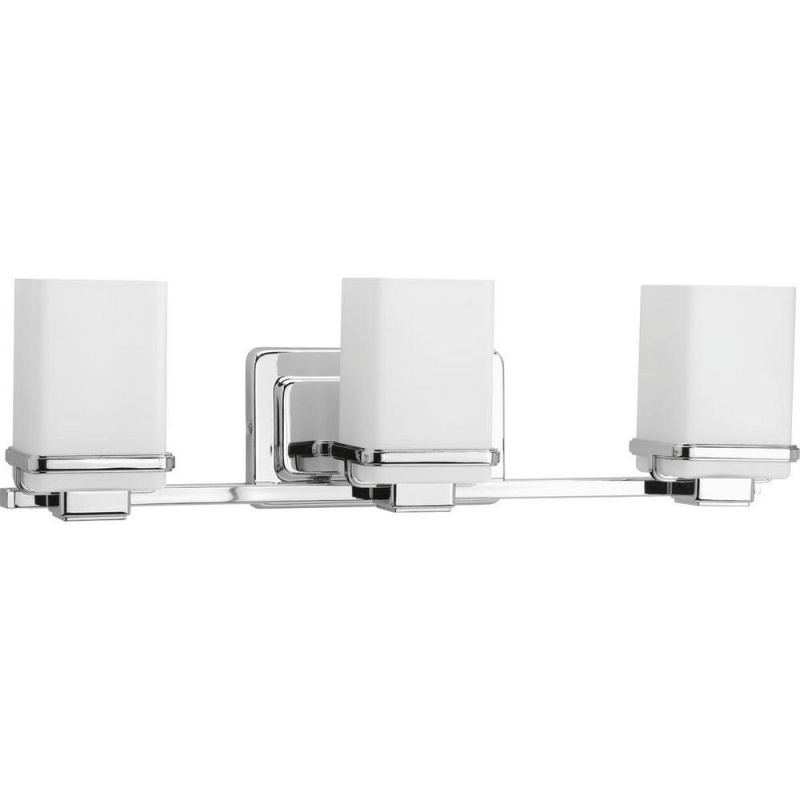 Metric 3-Light Bath Light In Polished Chrome