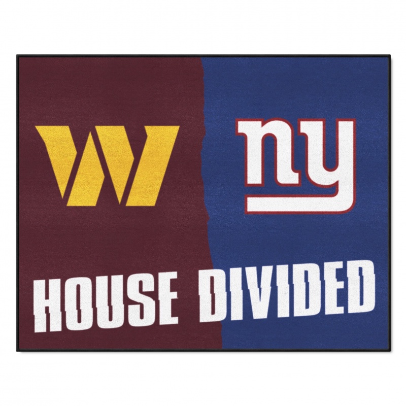 Nfl House Divided - Commanders / Giants House Divided Mat