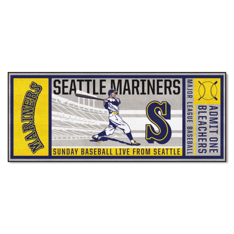 Seattle Mariners Ticket Runner Retro Collection