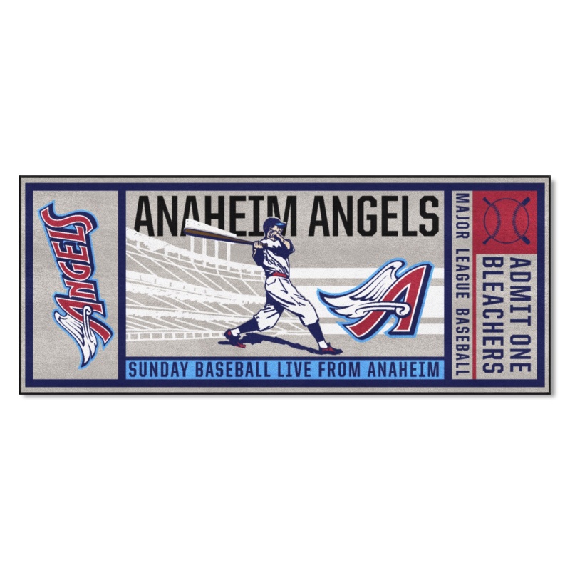 Anaheim Angels Ticket Runner Retro Collection