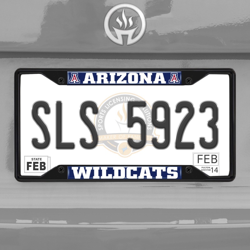 University Of Arizona License Plate Frame Black
