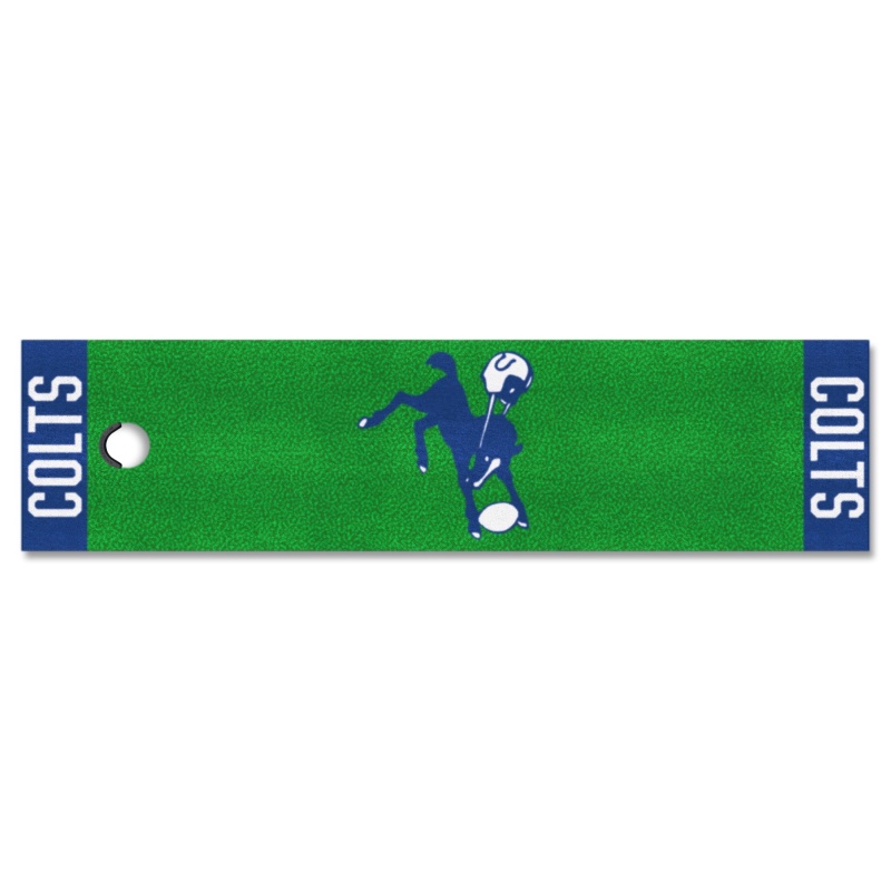 Indianapolis Colts Putting Green Mat - Retro Collection