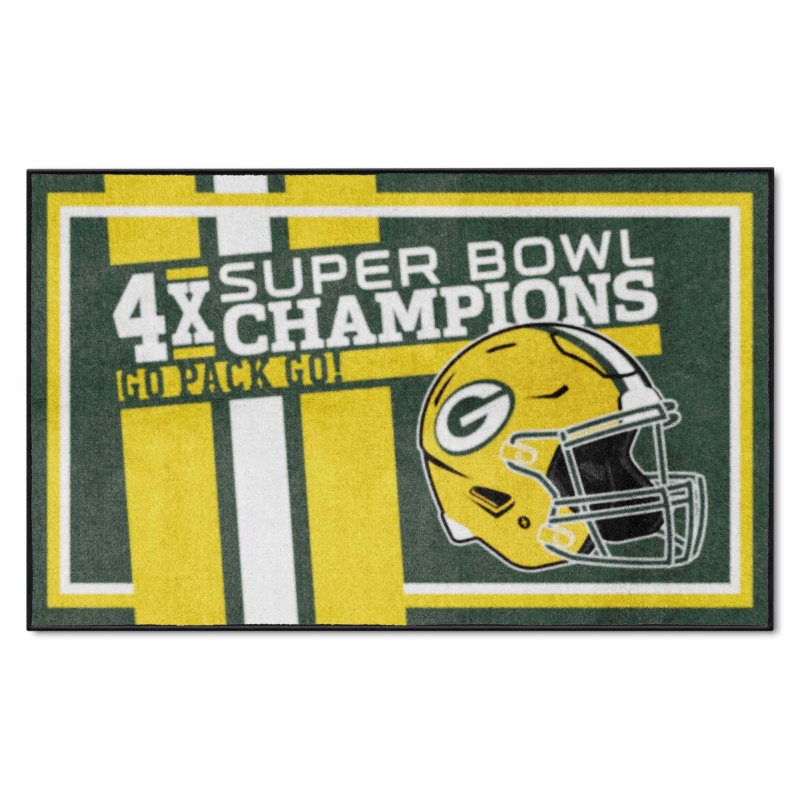 Green Bay Packers Dynasty 4X6 Rug