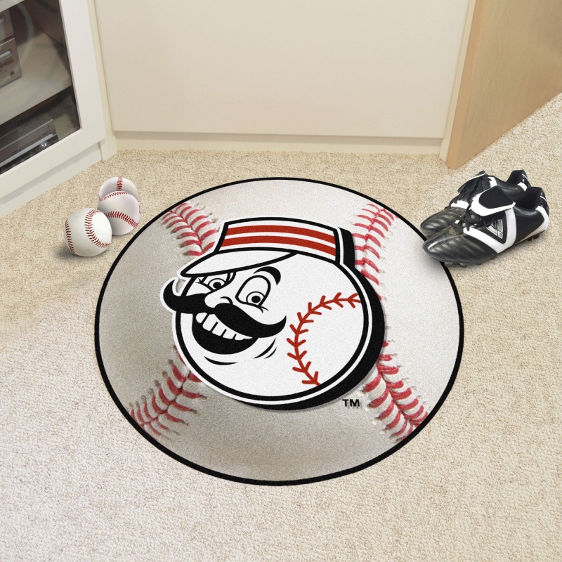 Cincinnati Reds Logo Roundel Mat - 27 Round Area Rug