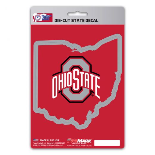 Ohio State Buckeyes State Shape Decal