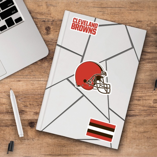 Cleveland Browns Decal 3-Pk