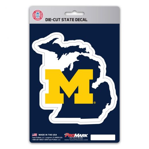 Michigan Wolverines State Shape Decal