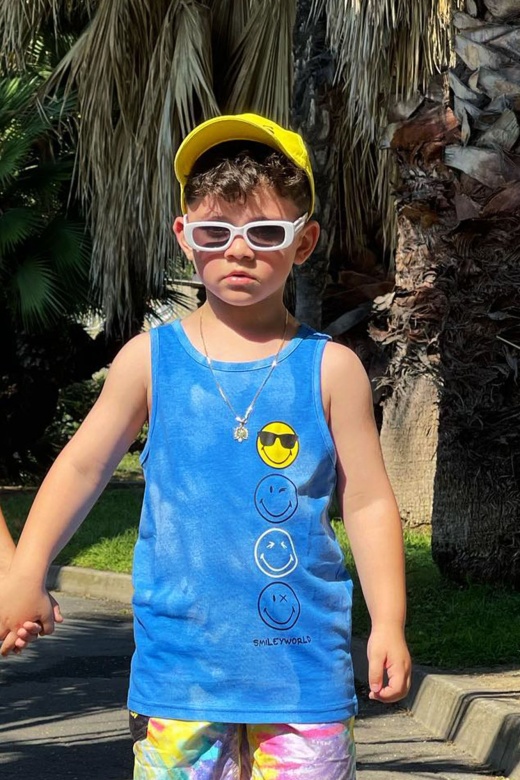 Mini SmileyWorld Tie Dye Tank Top - Blue