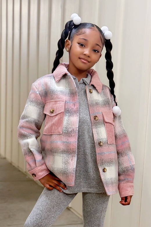 Mini Love Me Shacket - Pink