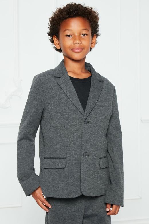 Mini The Modern Stretch Performance Suit Jacket - Charcoal