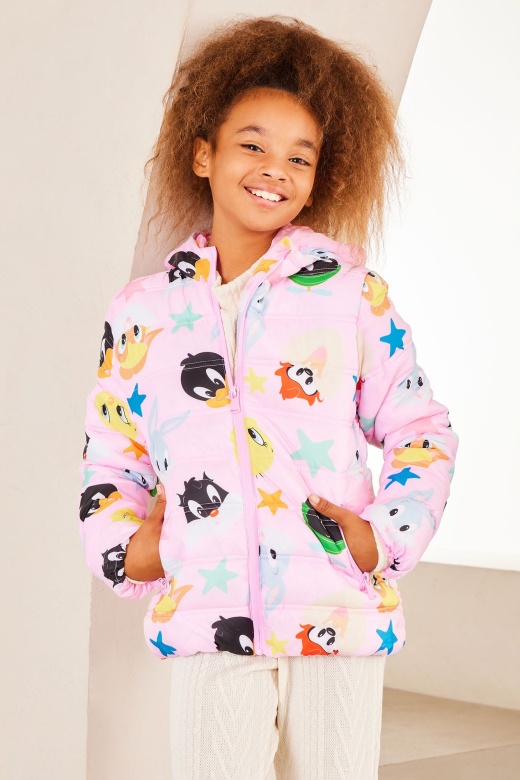 Mini Looney Tunes Baby Faces Jacket - Pink
