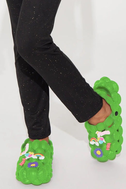 Mini Charm Bubble Slides - Green