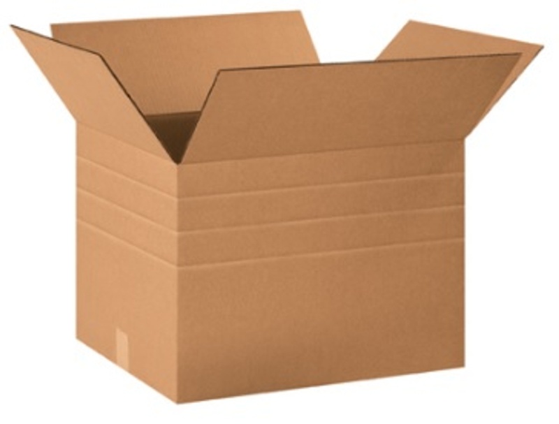 20" X 16" X 14" Multi-Depth Corrugated Cardboard Shipping Boxes 20/Bundle