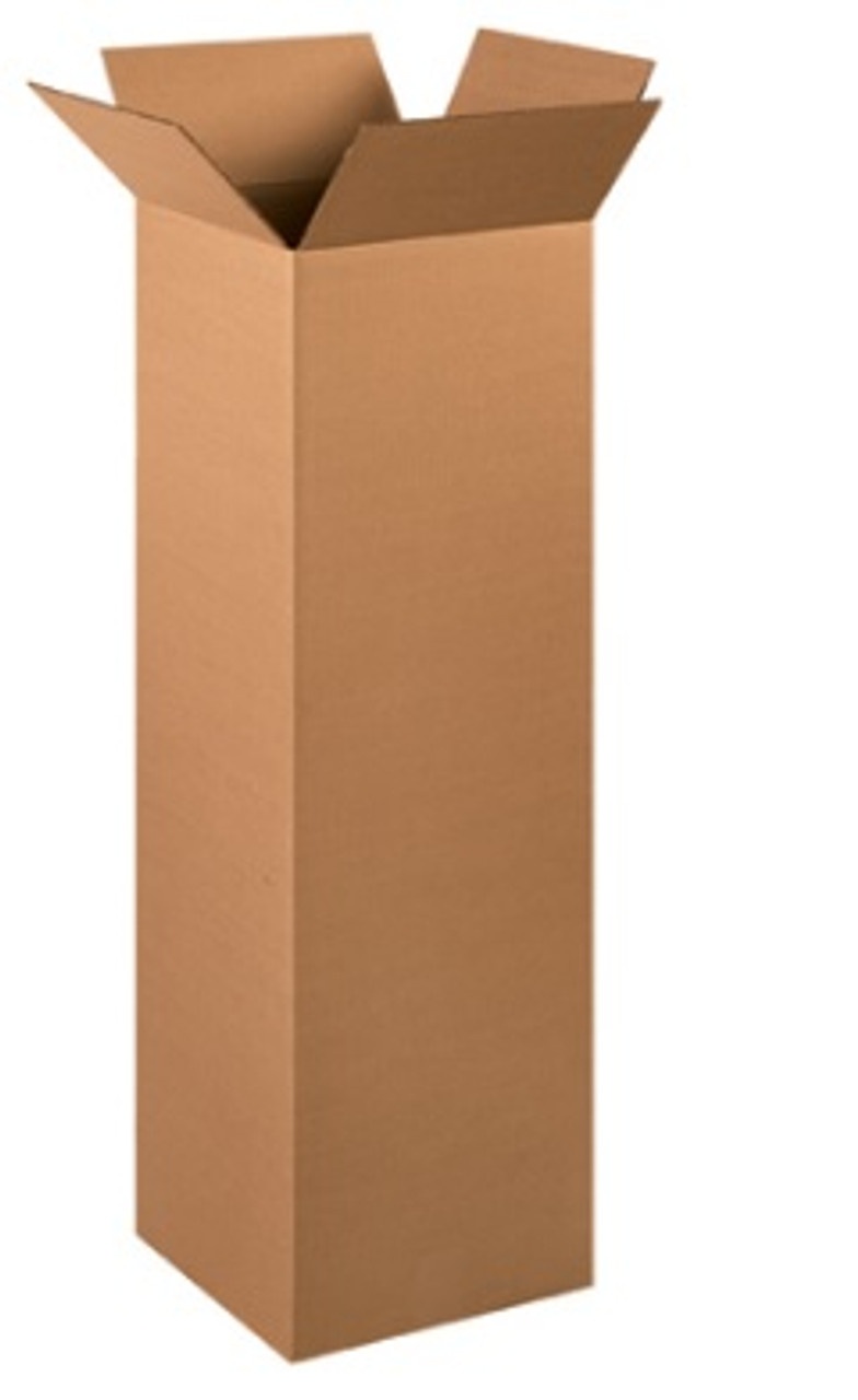 12" X 12" X 40" Tall Corrugated Cardboard Shipping Boxes 15/Bundle