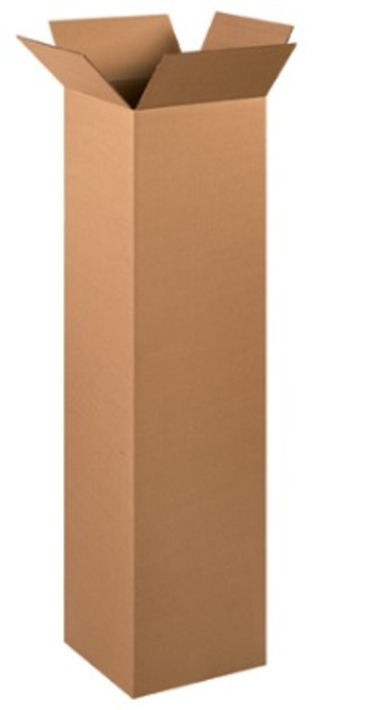 12" X 12" X 48" Tall Corrugated Cardboard Shipping Boxes - 15/Bundle