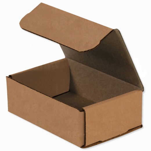 6" X 4" X 2" Kraft Corrugated Mailers - 50 / Bundle
