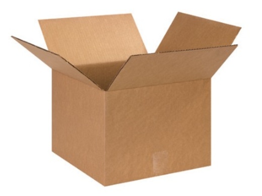 13" X 13" X 10" Corrugated Cardboard Shipping Boxes - 25/Bundle