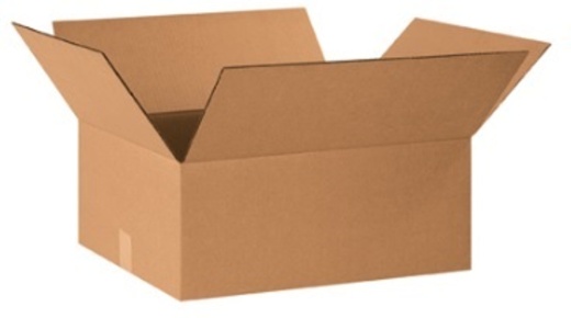 20" x 16" x 8" Corrugated Cardboard Shipping Boxes, 25/Bundle