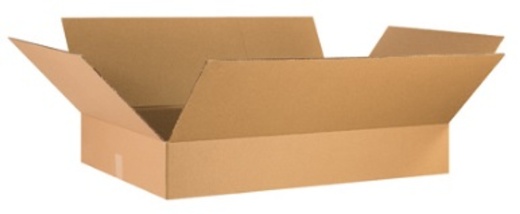 36 x 18 x 6 Flat Corrugated Cardboard Boxes - 15/Bundle