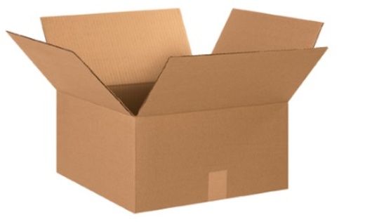 15" x 15" x 8" Corrugated Cardboard Shipping Boxes - 25/Bundle