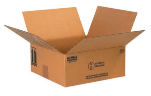 10 1/4" X 10 1/4" X 6 3/16" 4 - 1 Quart Paint Can Boxes