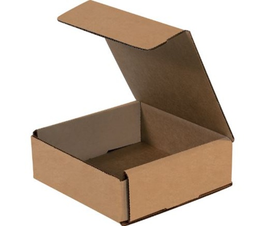 8" x 8" x 4" Kraft Corrugated Mailers