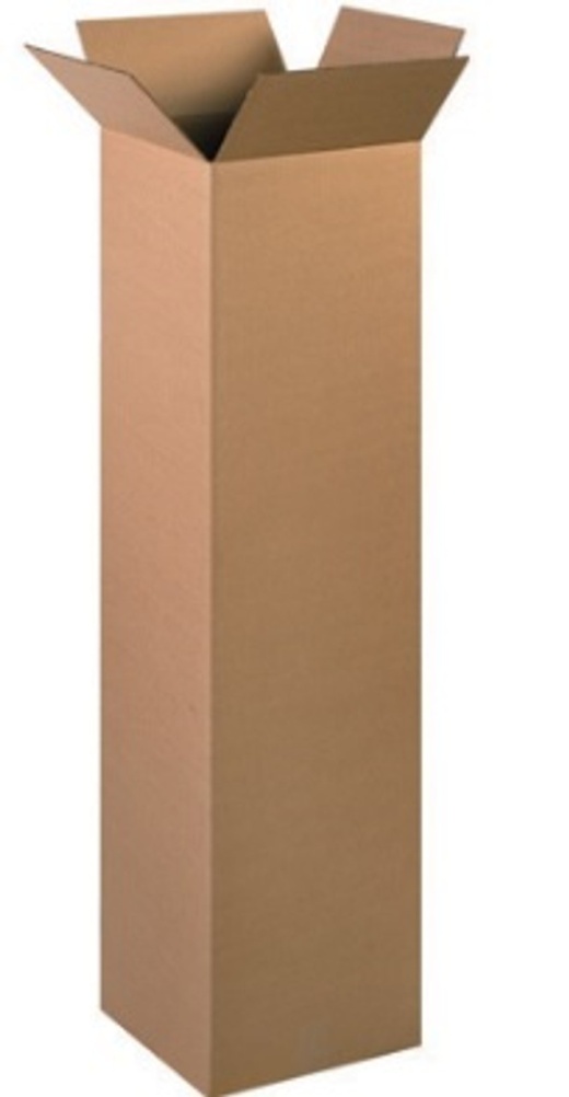 12" x 12" x 52" Tall Corrugated Cardboard Shipping Boxes