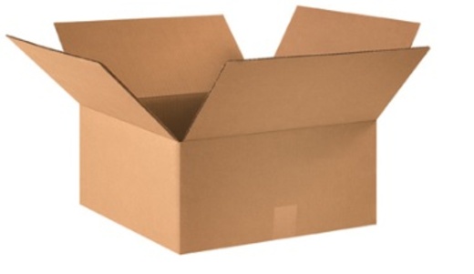 15" X 15" X 7" Corrugated Cardboard Boxes - 25/Bundle