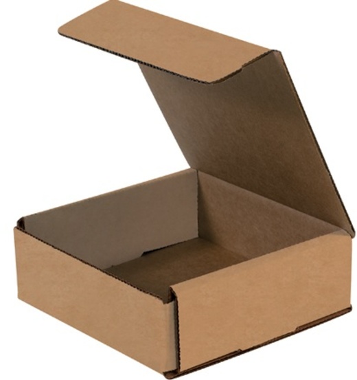 6x6x2 Kraft Corrugated Mailers - 50 Per Bundle