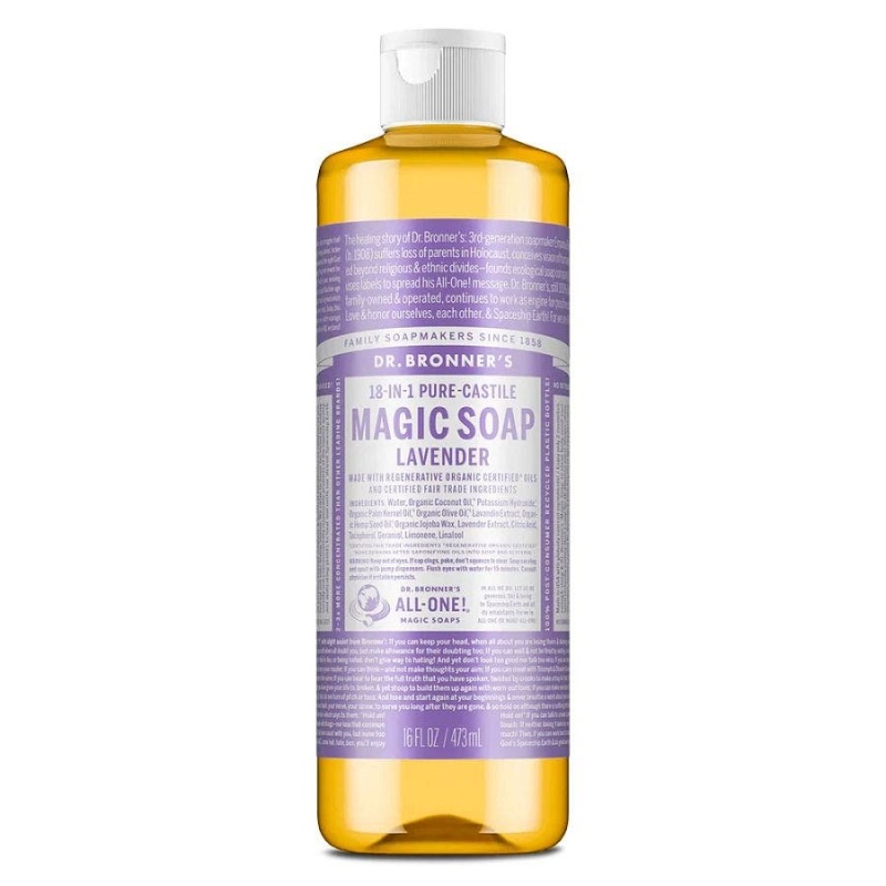 Dr. Bronner's 18-In-1 Pure-Castile Lavender Magic Soap 16 Fl. Oz