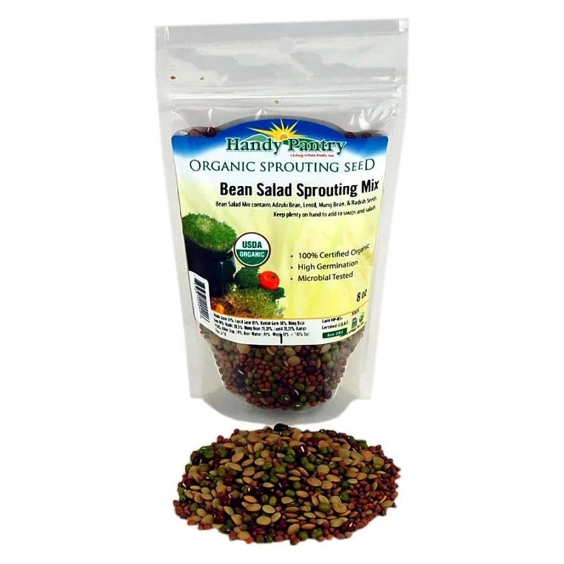 Handy Pantry Bean Salad Organic Sprouting Seeds 8 Oz
