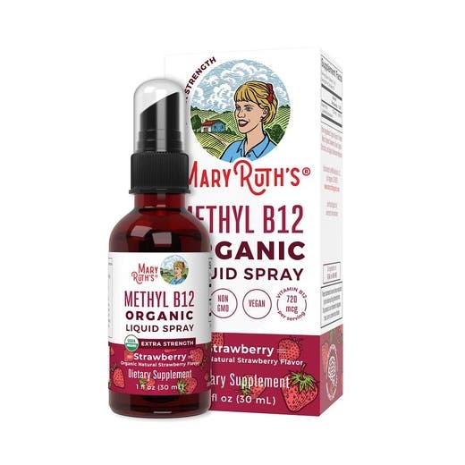 Mary Ruth's Organic Strawberry Methyl B12 Liquid Spray 1 Fl. Oz