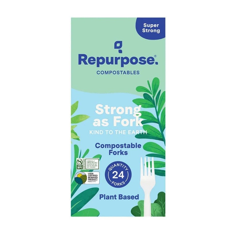Repurpose Compostable Plastic Forks 24 Count